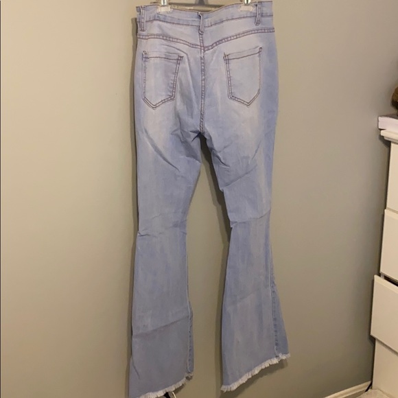 Stretch Flare Bottom Jeans - Picture 2 of 4